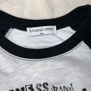 Black and White Graphic Tee by Around Cover